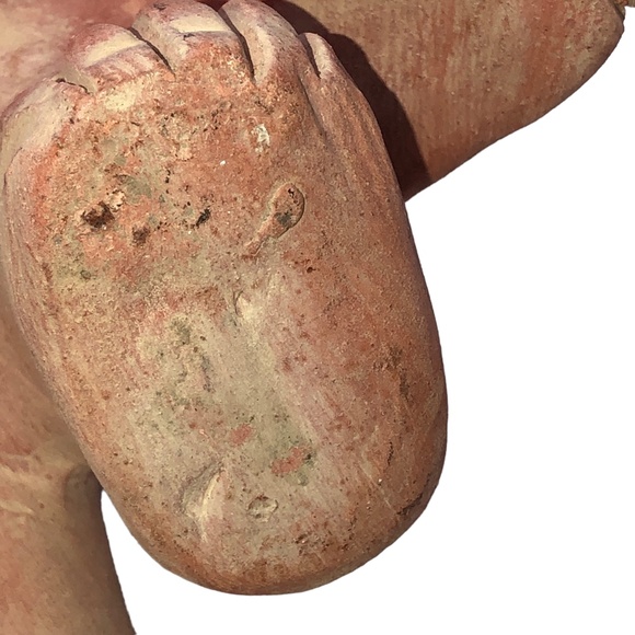 Vintage Pottery Aztec Maya Terracota Clay Figurine Statue Home Decor Accent - Picture 11 of 15